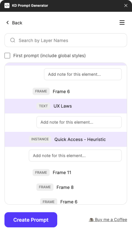Adding notes to layers